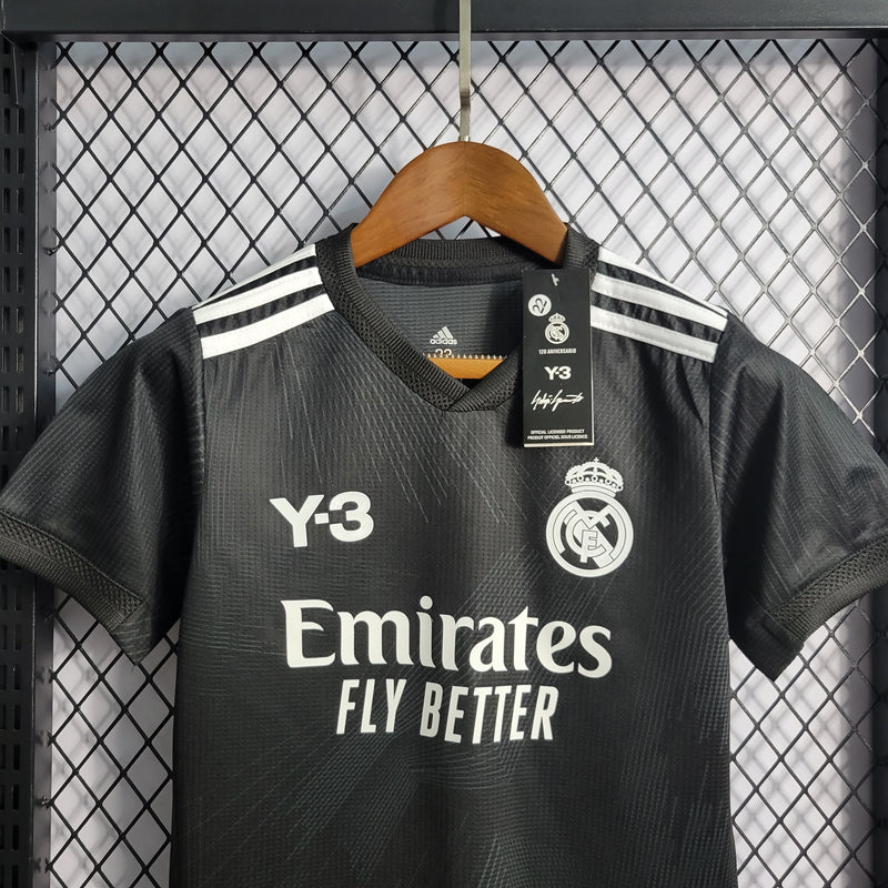 Real Madrid Y-3 Black - Kit Infantil